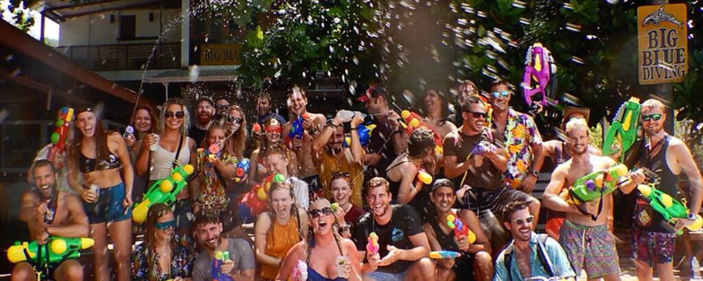 Songkran celebrations on Koh Tao