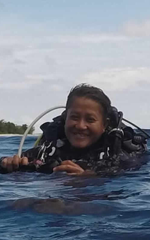 Our PADI Thai Instructor at Big Blue.