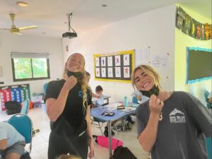Big Blue Marine Biologists Jade and Ciara