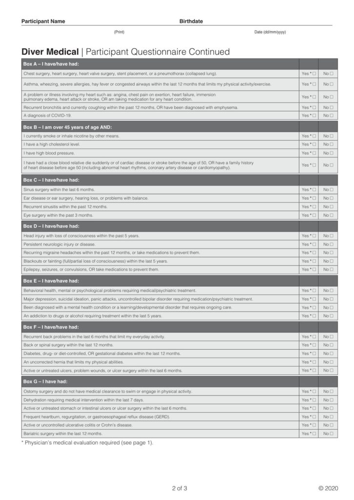 Dive Medical Page 2