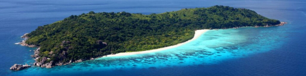 A tropical island