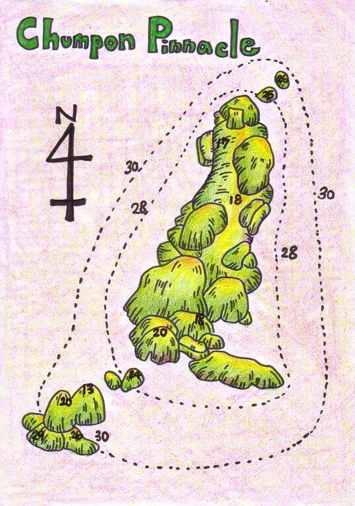 Chumphon Pinnacle Dive Site Map