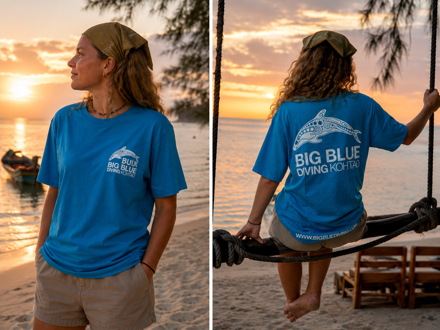 Big Blue Diving – Purple Dolphin T-Shirt - Image 5