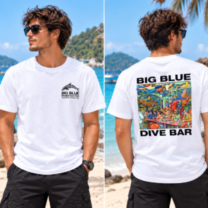 Big Blue Dive Bar - White T-Shirt