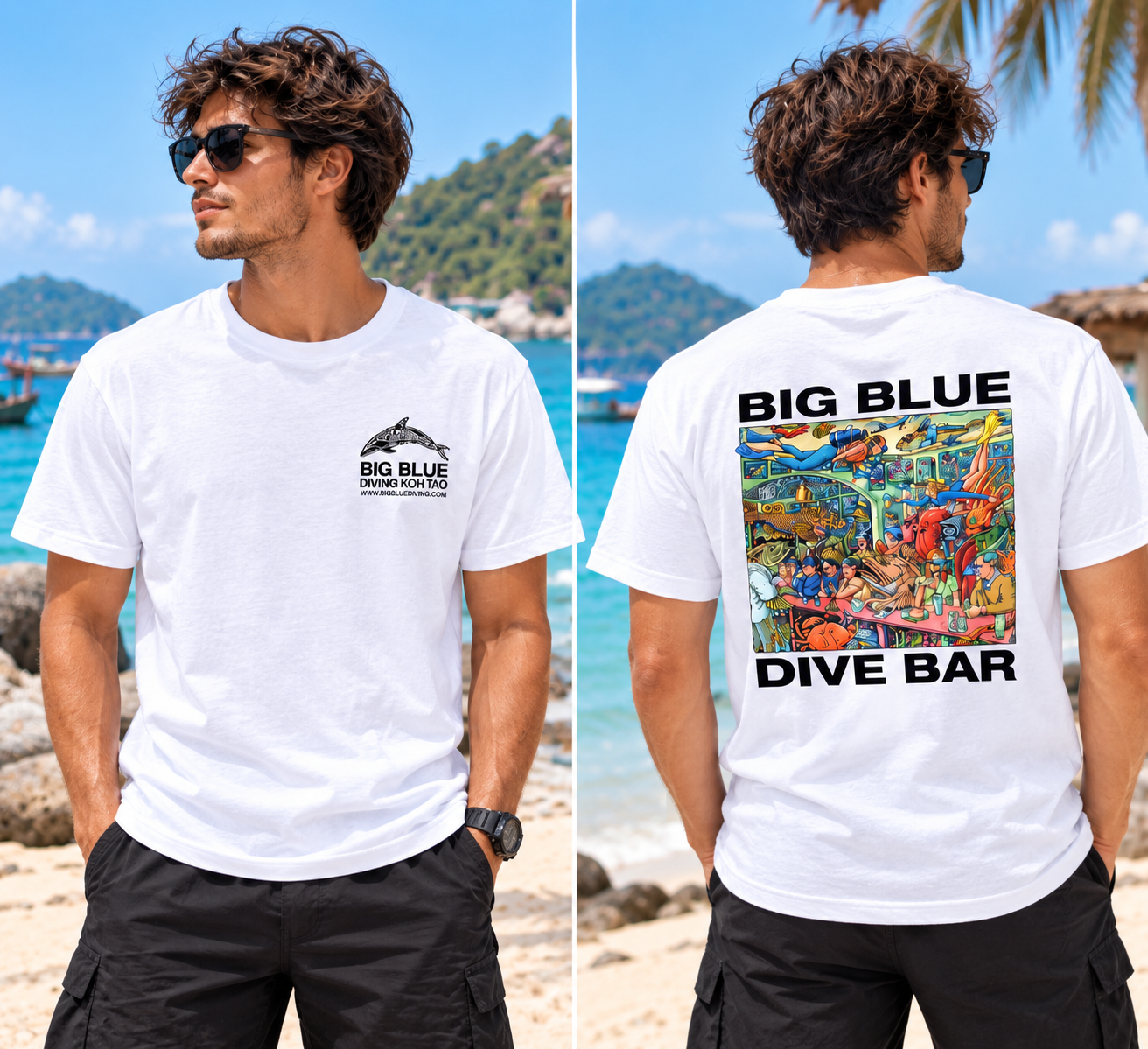 Big Blue Dive Bar - White T-Shirt