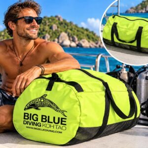 Big Blue Diving Lime Green Dive Bag