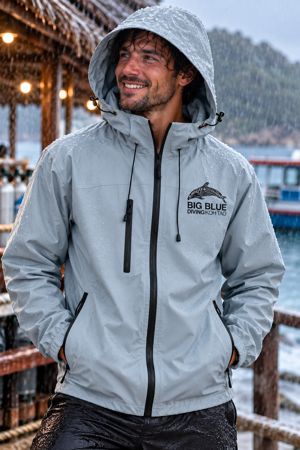 Waterproof Anorak in Blue